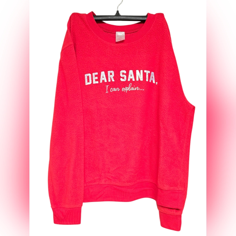 🔴Festive Red Crew Neck Sweater